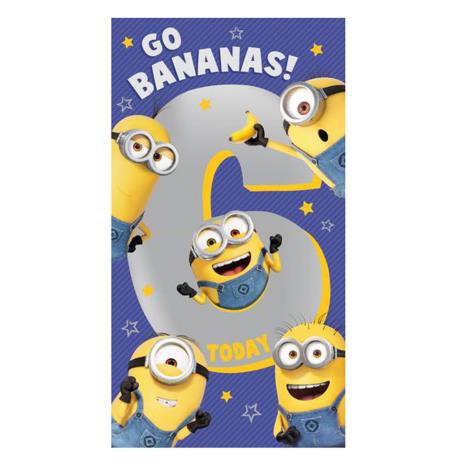 6 Today Minions 6th Birthday Card £2.45